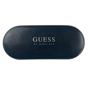 Guess by Marciano Sunglasses Eyeglasses Hard Case Navy Blue Logo Clamshell